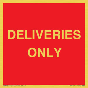 DELIVERIES ONLY